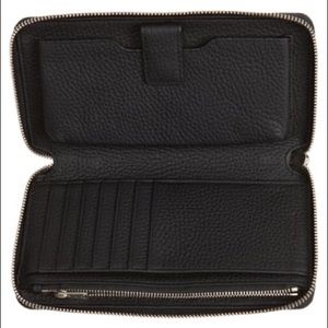 All saints leather wristlet